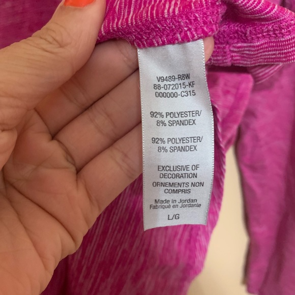 Champion Women's Magenta Duo Dry Long Sleeve Activewear Full Zip Jacket Size L - Picture 5 of 5